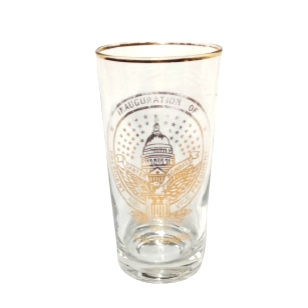 1977 Inauguration President Carter & VP Modales Commemorative Glass 12oz